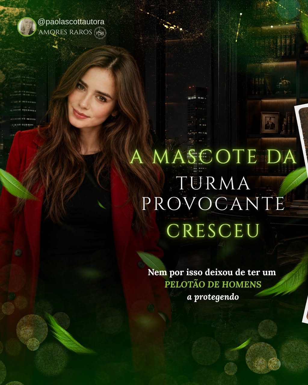 A mascote da turma provocante cresceu